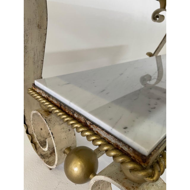 Gilbert Poillerat A Wrought Iron Table In The Style of Gilbert Poillerat, 1940 For Sale - Image 4 of 18