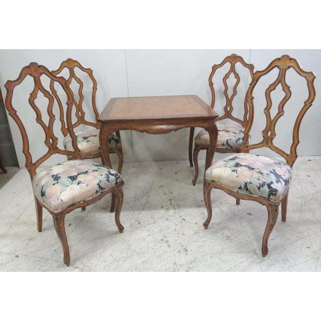 Brown French Style Breakfast Nook Dining Set - 5 Pieces For Sale - Image 8 of 8