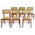 Mid-Century Italian Wood and Yellow Fabric Chairs, 1960s, Set of 6 For Sale - Image 16 of 16