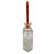 1930s Art Deco Karl Palda Style Geometric Crystal Perfume Bottle W/ Coral Red Stopper For Sale - Image 4 of 9