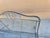 1970s Vintage Russell Woodard Attributed Wrought Iron Briarwood Daisy Bench Settee For Sale - Image 5 of 17