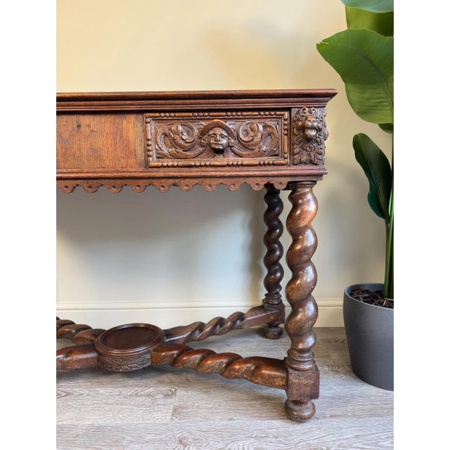 Antique Console Table in Carved Wood, 1890s For Sale - Image 14 of 17