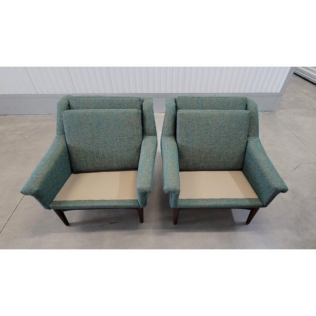 Wood Mid Century h.w Klein Lounge Chairs for Bramin-Pair For Sale - Image 7 of 18