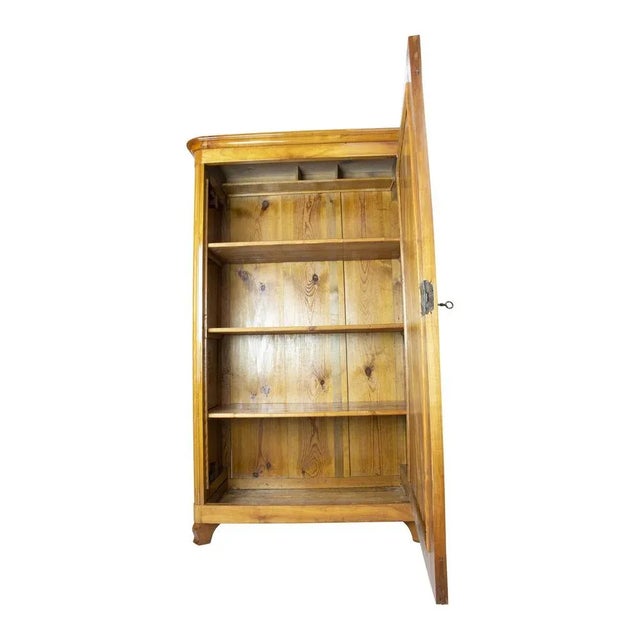 Antique Viennese Biedermeier Wardrobe in Cherrywood For Sale - Image 6 of 10