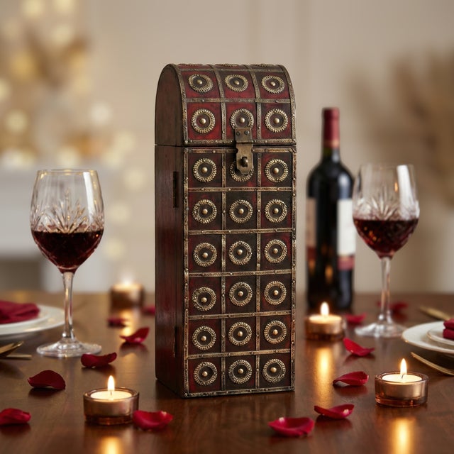 Dimensions: 5" W x 5" D x 14" H This piece is handcrafted by artisans using basic hand tools. Due to the nature of this...