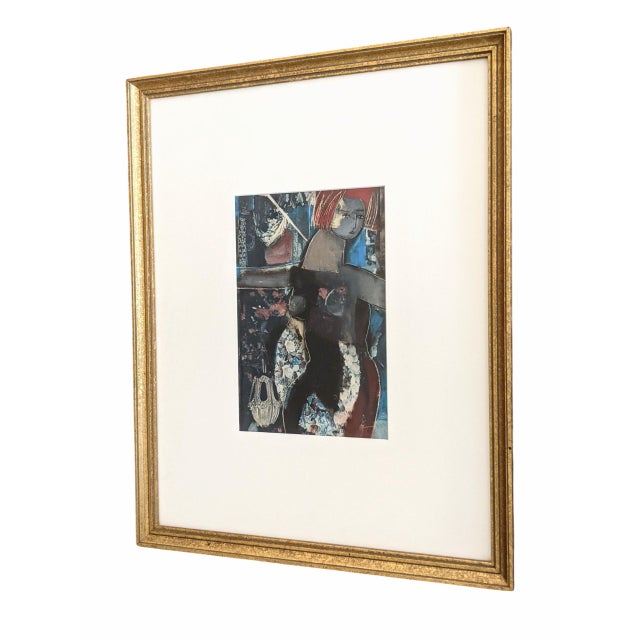 Black Original Nude Figural Woman Mixed Media Art Collage Signed For Sale - Image 8 of 11