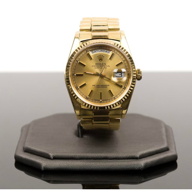 Rolex Presidential 18k Gold Day/Date Automatic Wristwatch For Sale - Image 10 of 17