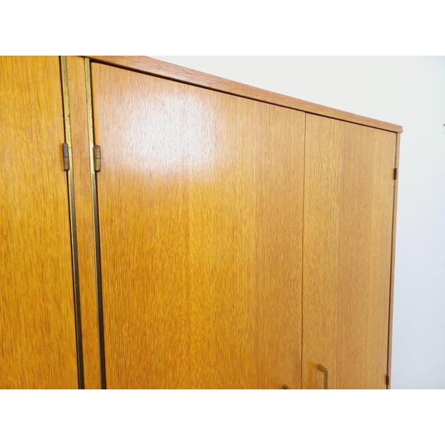 Vintage Tan Oak Wardrobe, 1960s For Sale - Image 6 of 18