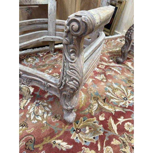 Louis XV Style Living Room with Sofa and Armchairs, 1920, Set of 3 For Sale - Image 4 of 8