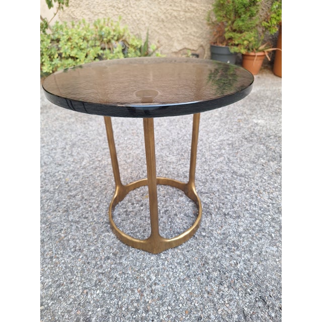 Early 21st Century Aster Coffee Table in Cast Bronze and Annealed Glass by Vincent Van Duyden for Molteni, 2010s For Sale - Image 5 of 5