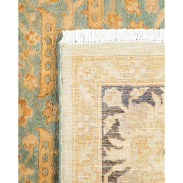 2000 - 2009 Eclectic Hand-Knotted Area Rug - Light Blue, 4' 1" x 6' 3" For Sale - Image 5 of 8