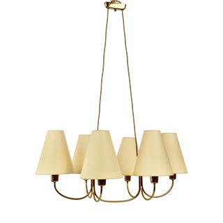Globe Lamp in Brass by J.T. Kalmar, 1950s For Sale