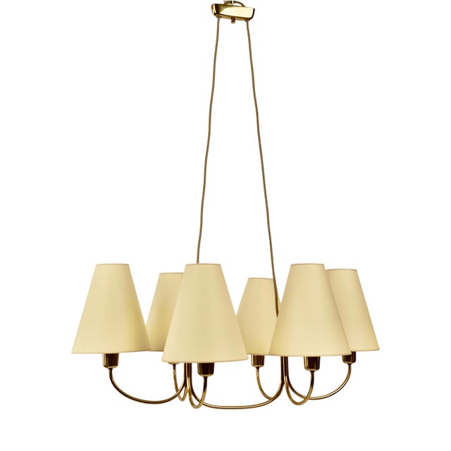 Globe Lamp in Brass by J.T. Kalmar, 1950s For Sale