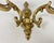 Vintage Single Carved Bronze Candelabra Wall Light Sconce, Belgium, 1960s For Sale - Image 6 of 7