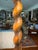 Brown Vintage Theodore Alexander Barley Twist Lamp, Leather‑Look Shade, Faux Tortoise Shell Liner, Tall at 37.5” Ralph Lauren Style Club Room - See Pics! For Sale - Image 8 of 11