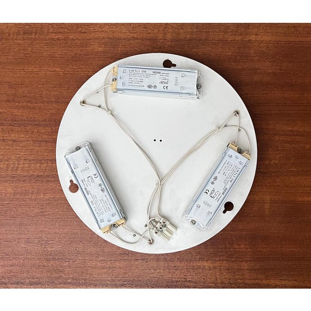 Silver Mid-Century Danish Model Munkegaard Ceiling Lamp by Arne Jacobsen for Louis Poulsen For Sale - Image 8 of 18