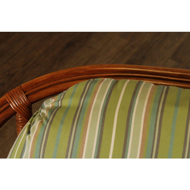 South Sea 'New Kauai' Rattan Loveseat With Sunbrella Cushions For Sale - Image 11 of 18