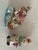 Beautiful vintage blown glass Handpainted original Christopher Radko with tag Christmas ornaments Snowmen.