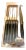 Set of 6 French Andre Verdier Laguiole Steak Knives Black Color For Sale