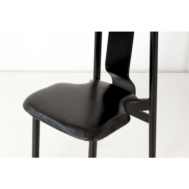Black Lierna Chairs by Pier Giacomo and Achile Castiglioni for Gavina, Italy, 1958, Set of 6 For Sale - Image 8 of 12