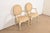 Karges Furniture Karges French Provincial Louis XV Cream Lacquered and Gold Gilt Armchairs or Dining Chairs, Pair For Sale - Image 4 of 11