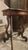 Antique Victorian Lyre-Base Parlor Side Table — Walnut, 19th Century For Sale - Image 4 of 5