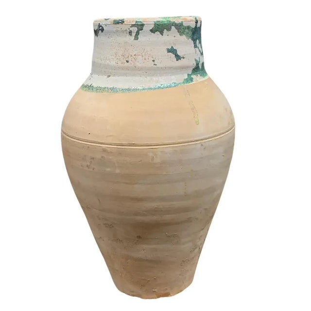 Vintage Turkish Terracotta Oil Jar For Sale - Image 4 of 6