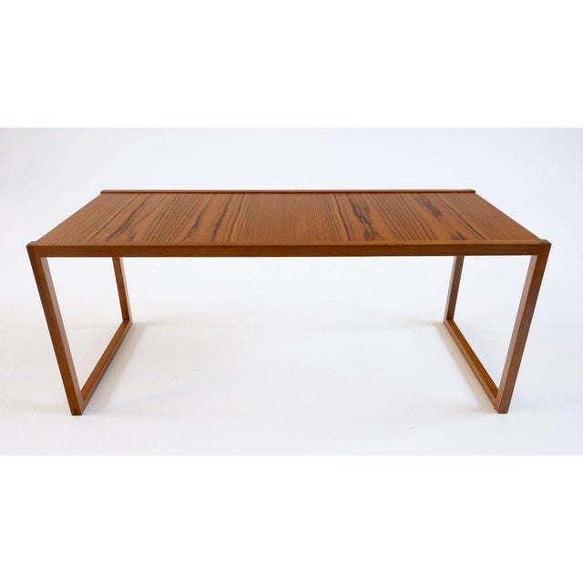 Minimalist Coffee Table in Teak, 1960s For Sale - Image 6 of 6