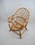 Mid-Century Modern French Rattan Peacock Lounge Chair, 1970 For Sale - Image 9 of 13
