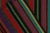 1950s Vintage Chaput Kilim Style in Red, Purple, Green Stripe Patterns For Sale In New York - Image 6 of 7