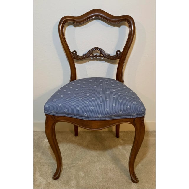 Mid 20th Century Vintage Low Back Italian Style Chair For Sale - Image 9 of 9