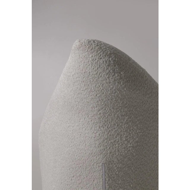 Set of French Leaf-Shaped Bouclé Armchairs, 1960s For Sale - Image 3 of 7