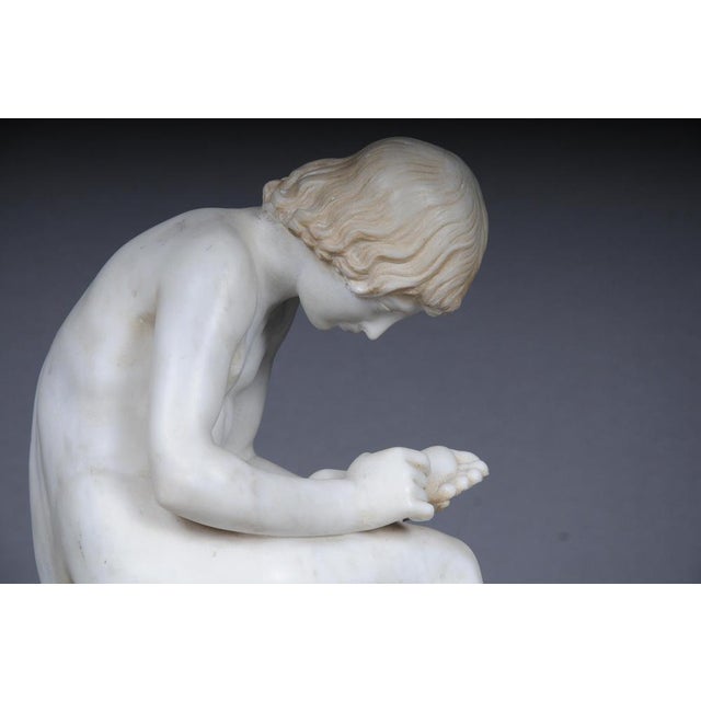 20th Century Marble Sculpture of Thorn Extractor Spinario For Sale - Image 4 of 18