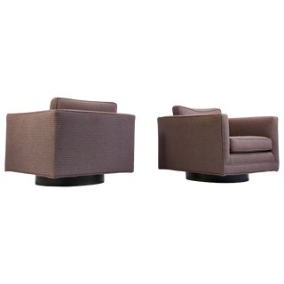 Harvey Probber Swivel Lounge Chairs - a Pair For Sale