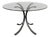 Space Age Table with Smoked Glass Top and Chrome Base, 1970s For Sale