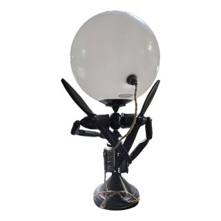 Vintage Thermoformed Lamp from Mister Babache For Sale