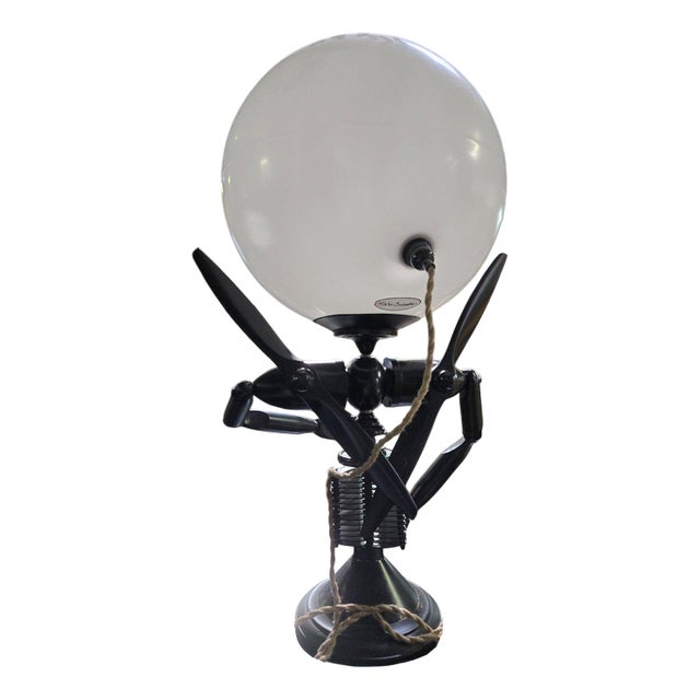 Vintage Thermoformed Lamp from Mister Babache For Sale