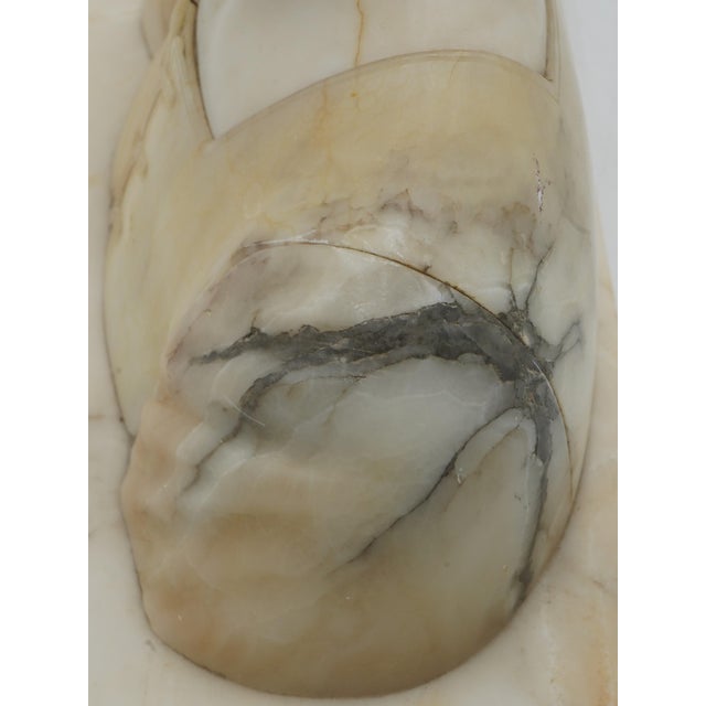 Giuseppe Bessi Jeanne D’Arc Antique Marble Bust Sculpture For Sale In Philadelphia - Image 6 of 12