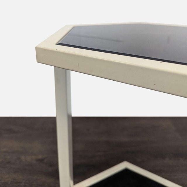 Metal Pair of Nate Berkus Hexagon Side Tables For Sale - Image 7 of 7