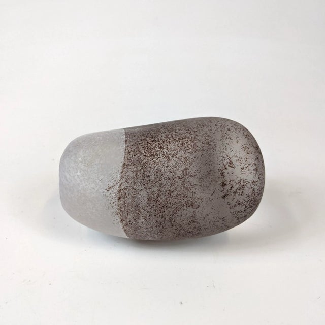Gray Late 20th Century Translucent Glass Form For Sale - Image 8 of 9