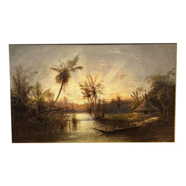 Fritz Klingelhöfer, Africa, Oil Painting on Canvas For Sale