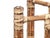 Brown Vintage McGuire Organic Modern Bamboo Rattan Round Dining Table W Leather Straps For Sale - Image 8 of 16