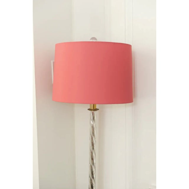 1930s Brass and Crystal Floor Lamp For Sale In Memphis - Image 6 of 6