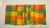 Late 20th Century Vintage Citrus Colored Madras Plaid Napkins/Placemats With Whipstitch Detailing- Set of 7 For Sale - Image 5 of 5