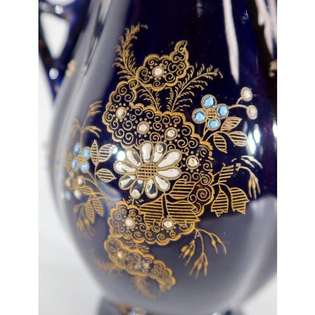 Vase in Midnight Blue Earthenware from Fives Lille For Sale - Image 16 of 18