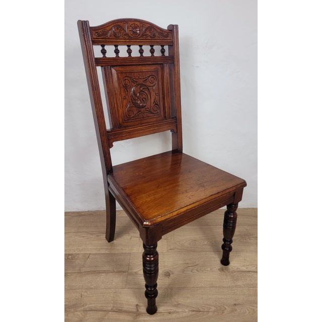 Victorian Kitchen Chair in Elm, 1900 For Sale - Image 14 of 14