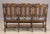 Jacobean 20th Century Jacobean Revival Style Carved Hardwood & Cane Three-Seat Settee For Sale - Image 3 of 12
