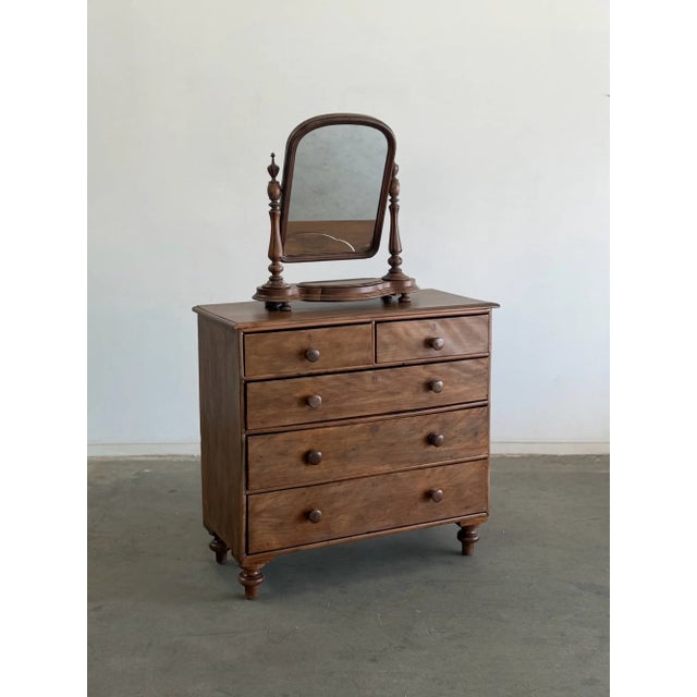 French Country Antique Highboy Dresser For Sale - Image 3 of 15