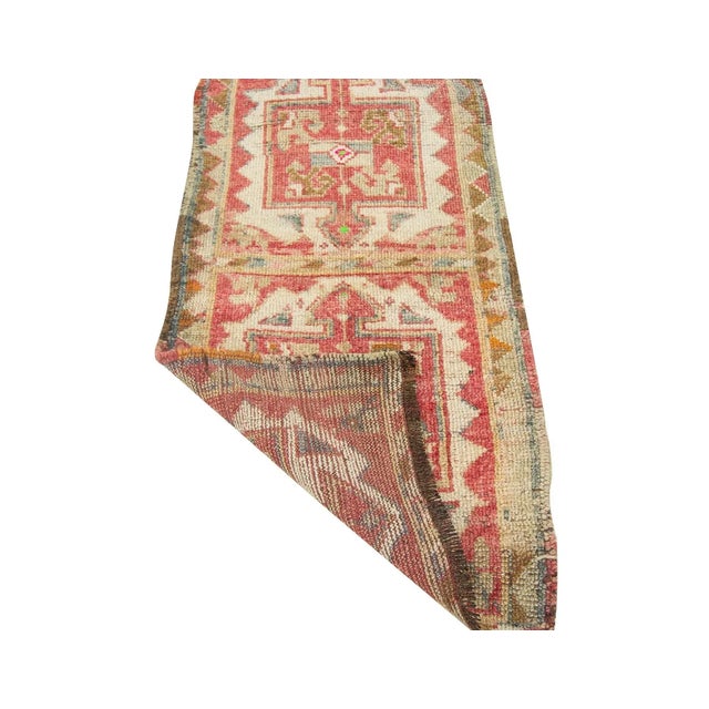 Mid-Century Modern Mini Wool Rug For Sale - Image 3 of 4