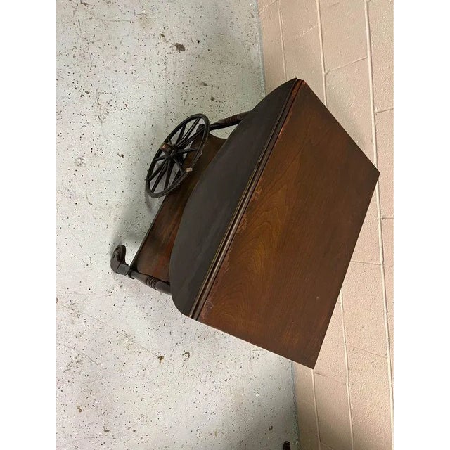 Brown Early 20th Century Antique Tea Cart With Removable Serving Tray For Sale - Image 8 of 9
